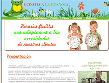 Tablet Screenshot of ludotecalagranota.com